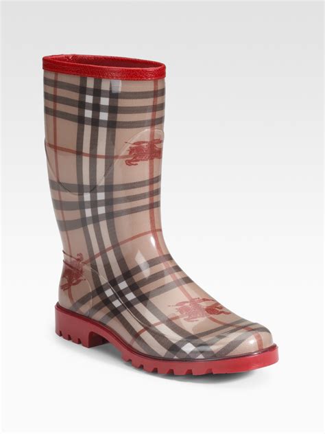 burberry rain boots berry red|Burberry rain boots outlet.